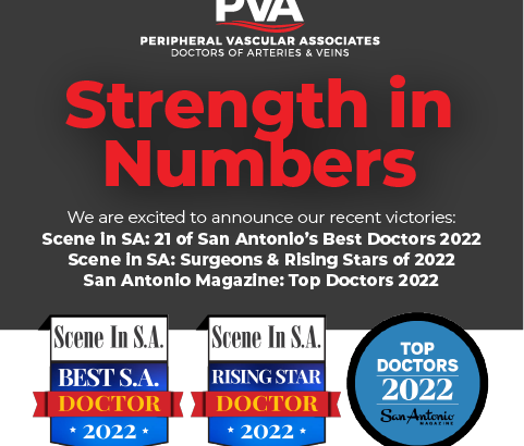 PVA Recognized as San Antonio’s Top Doctors, Best Physicians, Best Vascular Surgeons & Rising Stars of 2022! - Peripheral Vascular Associates